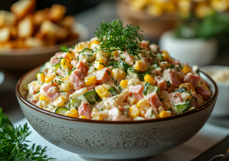 Салат, который скрасит любой обед или ужин: обалденное сочетание доступных продуктов