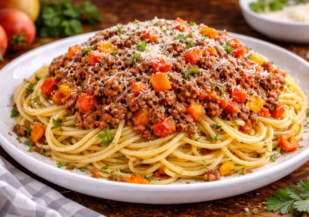 Беру бекон и фарш — через 20 минут ресторанные макароны на столе. Паста болоньезе по-вкусному