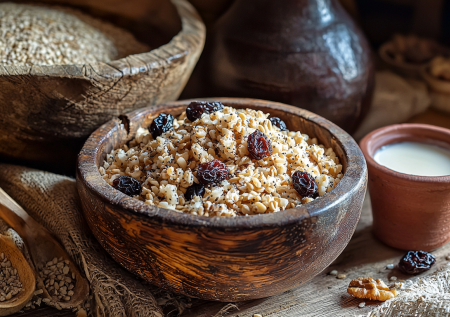 Старинная кутья на Крещение: готовим с полбой и вишневым сиропом