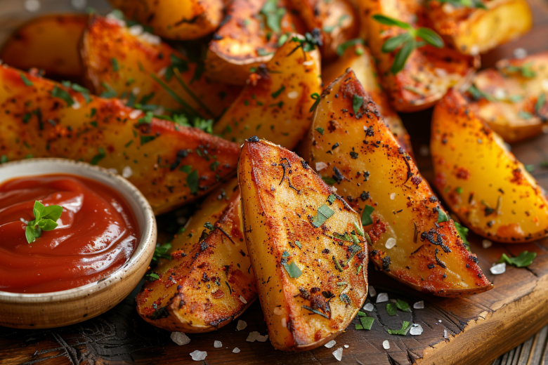Простой рецепт картошки по-деревенски в духовке с паприкой и чесноком