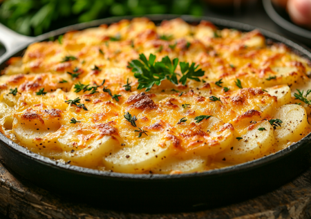 Прямо в сковороде готовлю картофельную запеканку с куриной грудкой: блюдо на каждый день