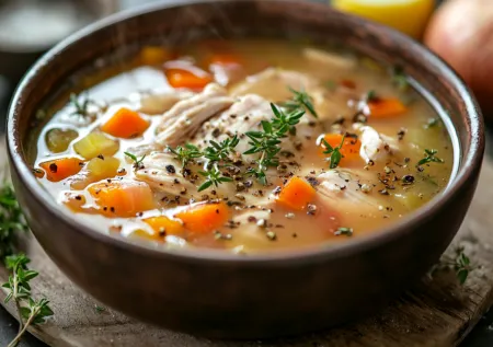 Куриный суп как из ресторана: секреты насыщенного вкуса, которые легко повторить дома