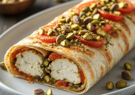 Творог, сыр, горсть фисташек. Готовлю сырный рулет за 10 минут: и закуска, и необычный перекус