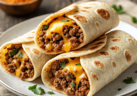 Не нужно быть шефом, чтобы это приготовить: золотистые конверты с фаршем и сыром. Два движения — и хит недели готов