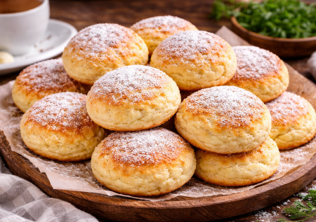 Творожные булочки без дрожжей — просто улетные: 10 минут на замес, и ароматная выпечка к чаю готова
