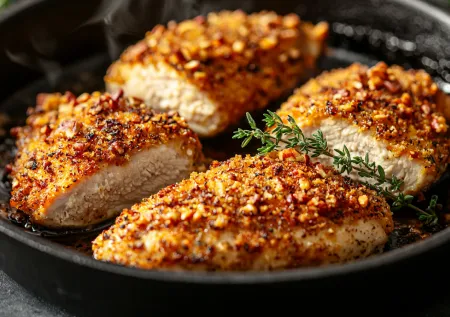 Куриное филе в ореховой панировке: новый вкус привычного блюда за считаные минуты