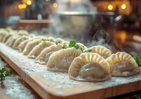 Кулинарная магия: заварное тесто для вареников — тонкое, прочное и нежное!