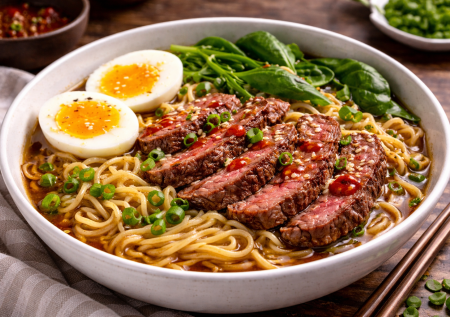 Когда обычные супы приелись: рамен с лапшой и говядиной — насыщенно, быстро и по-домашнему вкусно