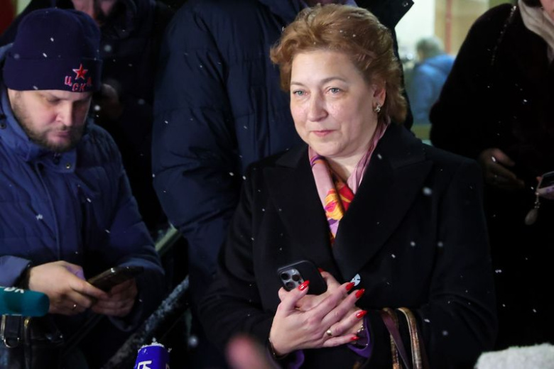 Адвокат покупательницы квартиры Полины Лурье Светлана Свириденко в Мосгорсуде во время рассмотрения иска Полины Лурье о выселении певицы Ларисы Долиной из спорной квартиры