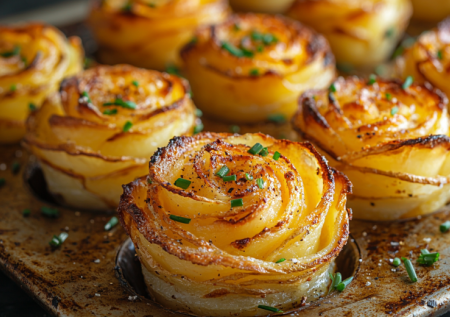 Это не драники, а хрустящее чудо: картофельные розочки с чесноком и пармезаном. Красиво, сытно, пальчики оближешь