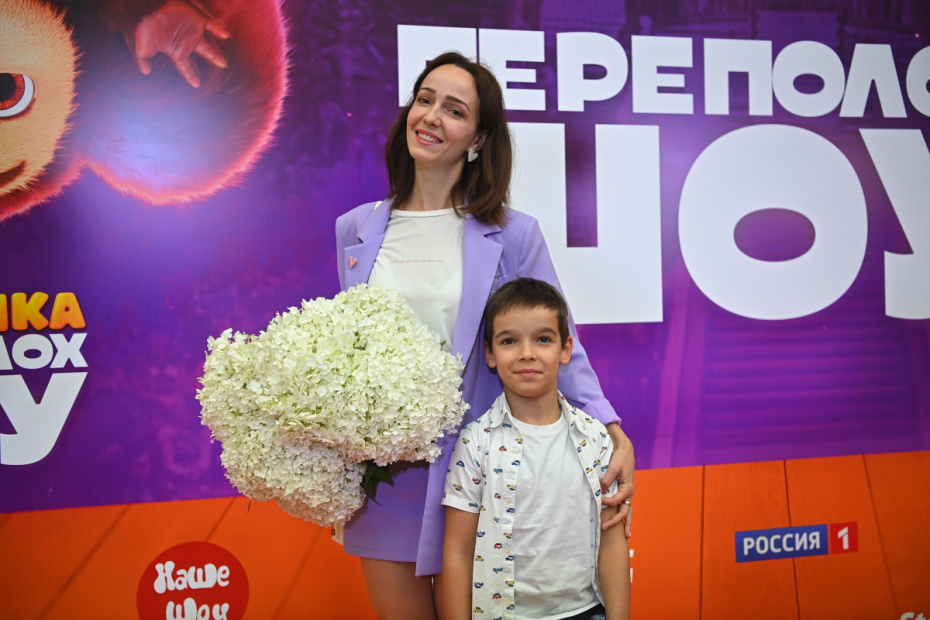 Валерия Ланская с сыном Артемием