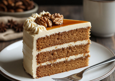 Торт «Красный бархат» уже не в тренде. Готовлю «Кофейно-ореховый» — бисквит с грецким орехом, кофейная пропитка и сливочный крем