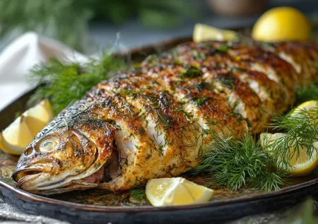 Запеченный карп на Крещение: праздничный рецепт с секретной начинкой