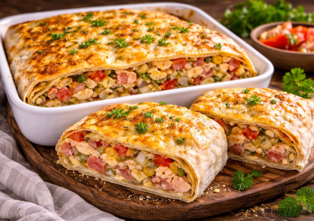 Пирог-сверток из лаваша круче пиццы: готовлю, когда нужно быстро, сытно и без возни