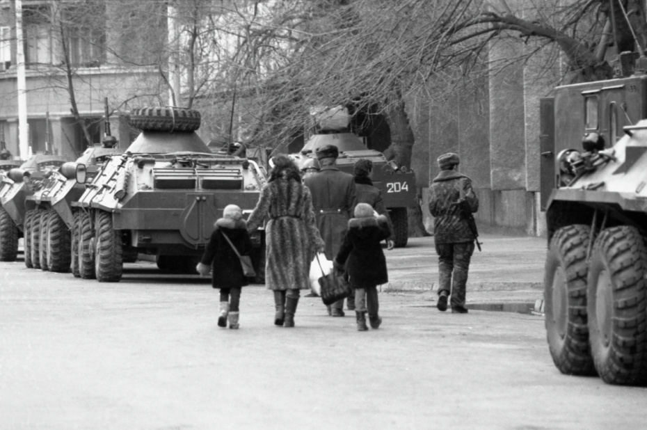 БТР на улице Баку