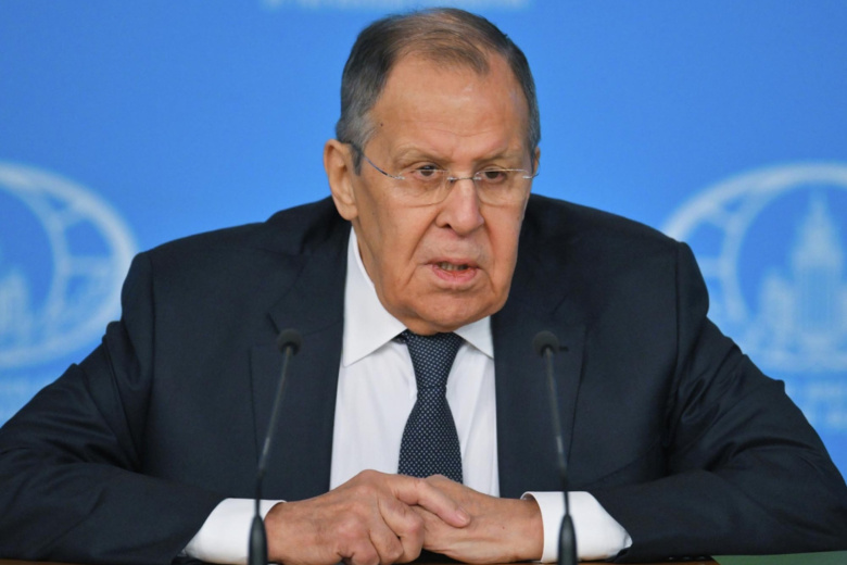 Министр иностранных дел РФ Сергей Лавров выступает на пресс-конференции по итогам деятельности российской дипломатии в 2025 году