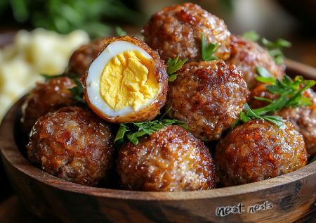 Никаких больше котлет по-киевски. Запекаю зразы «Птичье гнездо» с яйцом и зеленью — сочно и вкусно