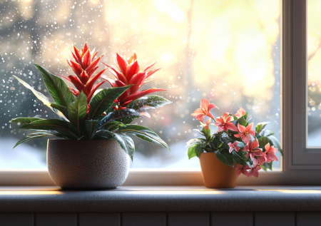 Зимние цветы на подоконнике: как добавить красок в серые месяцы без лишних хлопот