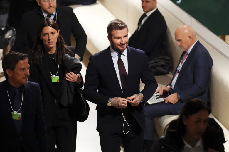 Дэвид Бекхэм на Всемирном экономическом форуме в Давосе