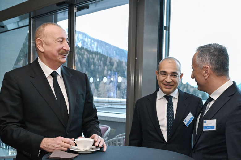 Ильхам Алиев в Давосе принял участие в мероприятии «Завтрак с руководством Азербайджана»