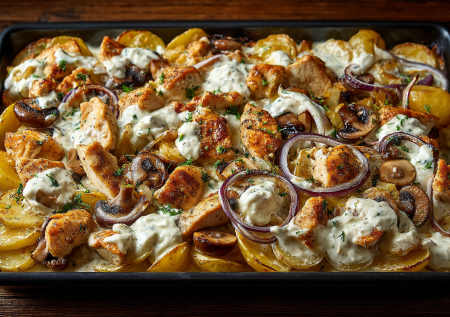 «Сметанная лакомка» с картошкой и куриной грудкой: горячее, которое станет вашим коронным блюдом