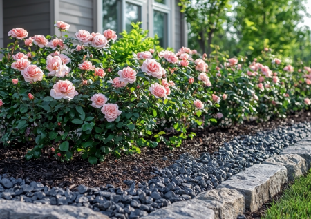 Не знает равных в пышности и продолжительности цветения: куст с крупными цветами