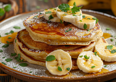 Рецепт из переспелых бананов: простые и легкие панкейки на завтрак