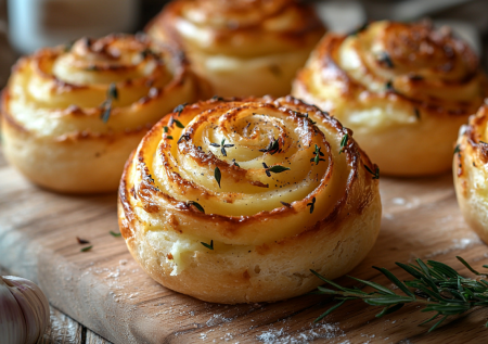 Рецепт для тех, кто не умеет вымешивать тесто и лепить пирожки: улитки с картошкой