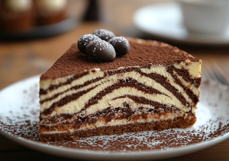 Манник «Зебра»: когда нужно по-быстрому соорудить что-то к чаю, спасает этот пирог