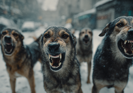 В Оренбургской области бродячие собаки напали на детей