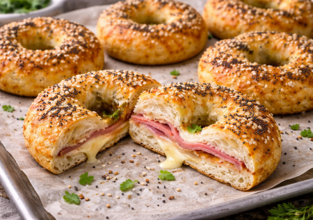 Беру 100 г сыра и яйцо: вкуснейшие бублики — в них можно упаковать любую начинку