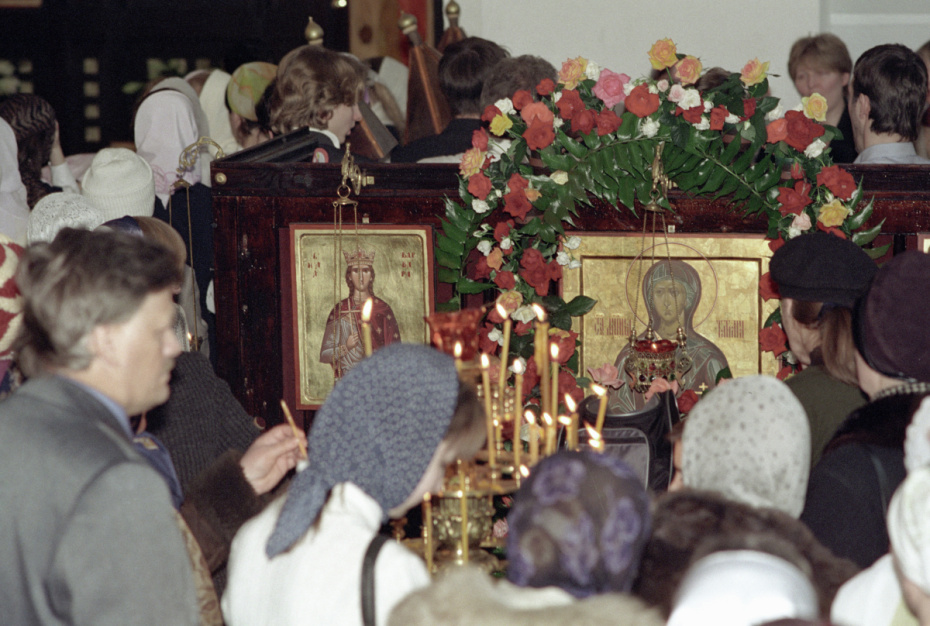 Служба в храме в День святой Татьяны