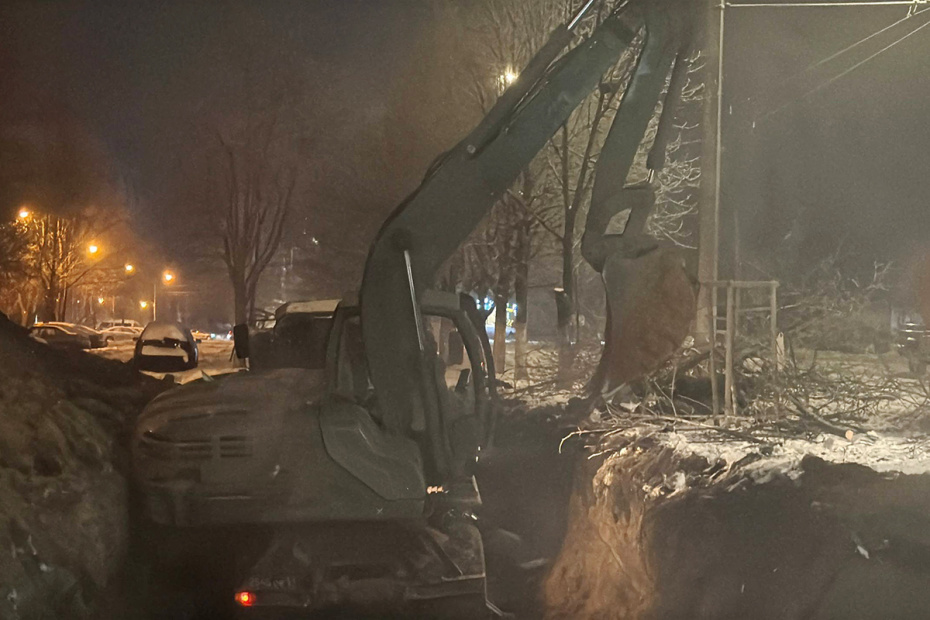 Работы по извлечению боеприпаса в Белгороде