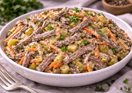 Печень в семье отродясь никто не ел — салат «Ходовой» все изменил: невероятно вкусно и бюджетно