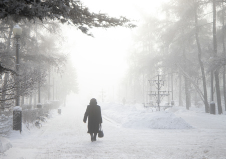 Бурятию сковали арктические морозы