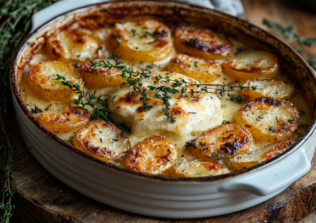 Готовим картошку-бри — и это не опечатка! Вкуснятина из духовки, с которой вы забудете про пюре