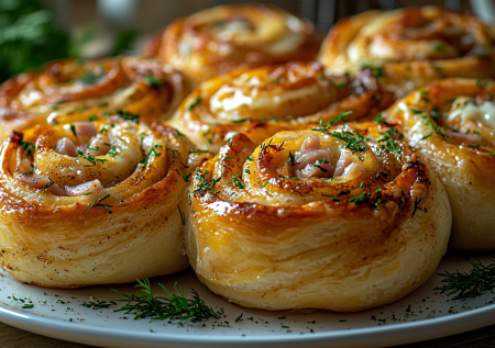 Вместо сладких синнабонов готовлю сытные с колбасой: хороши не только к чаю, но и вместо завтрака