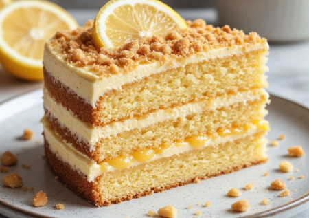 Медовик наскучил. Пеку «Цитрусово-миндальный» — воздушный бисквит с цедрой, миндальная крошка и легкий лимонный курд