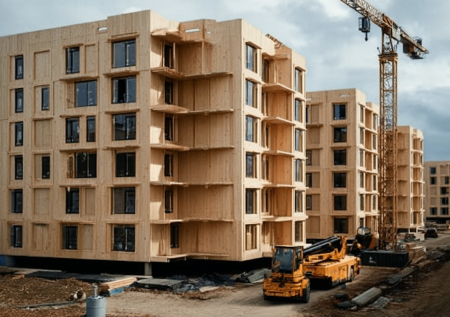 В России могут начать строительство деревянных высоток