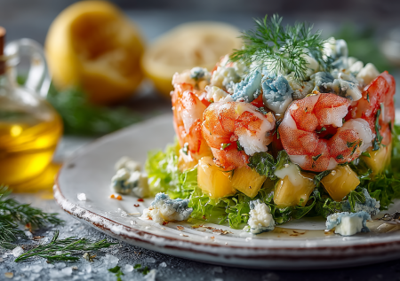 Сексуальное блюдо: салат с креветками и дыней — обалдеть можно!