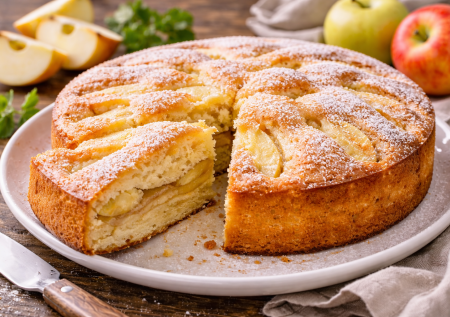 Яблочный манник — готовлю вместо шарлотки: проще, сочнее и всегда удается