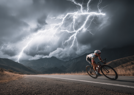Молния убила велосипедиста на последнем этапе его кругосветного путешествия