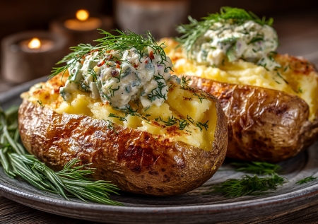 Запеченная картошка, которая у каждого получится бесподобной: готовим с укропом и сыром