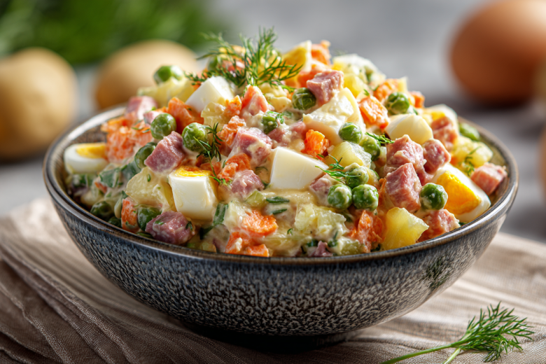 Раскрываю пропорции идеального оливье из советской столовой