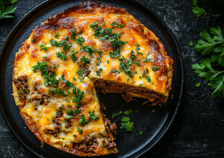 Забудьте про булочки! Готовлю пирог со вкусом Биг Мака. Лепешки, мясо, сыр и тот самый соус. Идеально для вечеринки