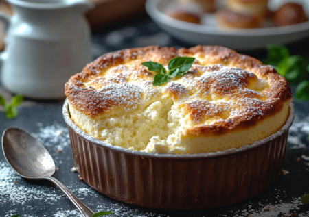 Взбиваю творог, яйца и ваниль — выливаю в форму. Воздушное суфле без муки на завтрак за 25 минут