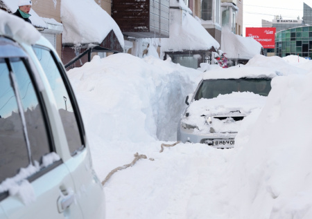 На Камчатке подсчитали объемы вывезенного снега после метели