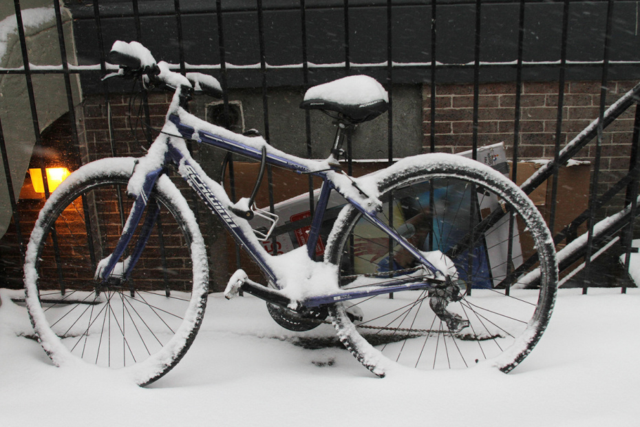 Снежный шторм в Нью-Йорке