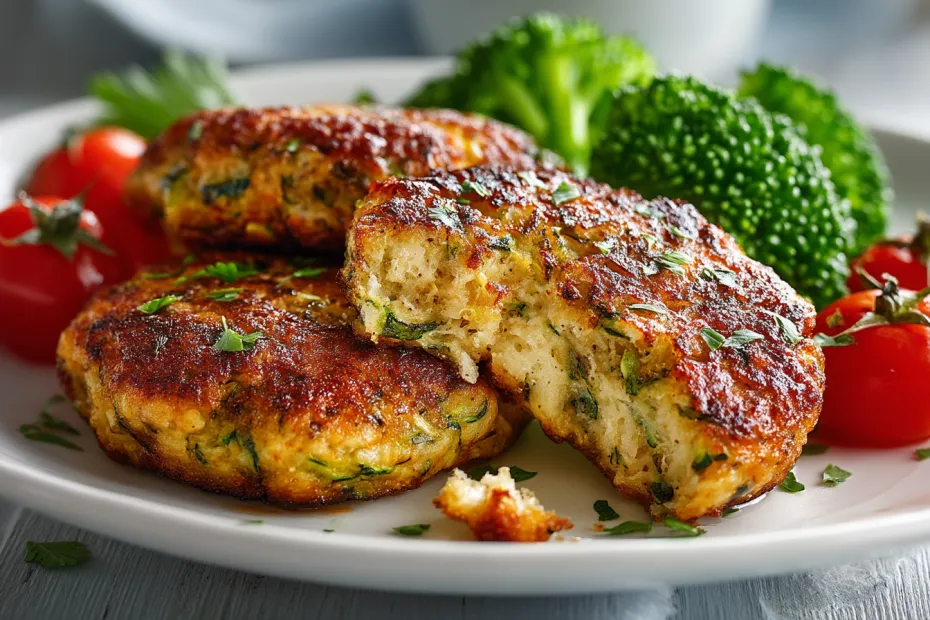 Котлеты из индейки с зеленью в аэрогриле