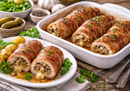 Рулетики из свинины скрутите за 20 минут: дальше работает духовка — вкусный рецепт вместо котлет и гуляша